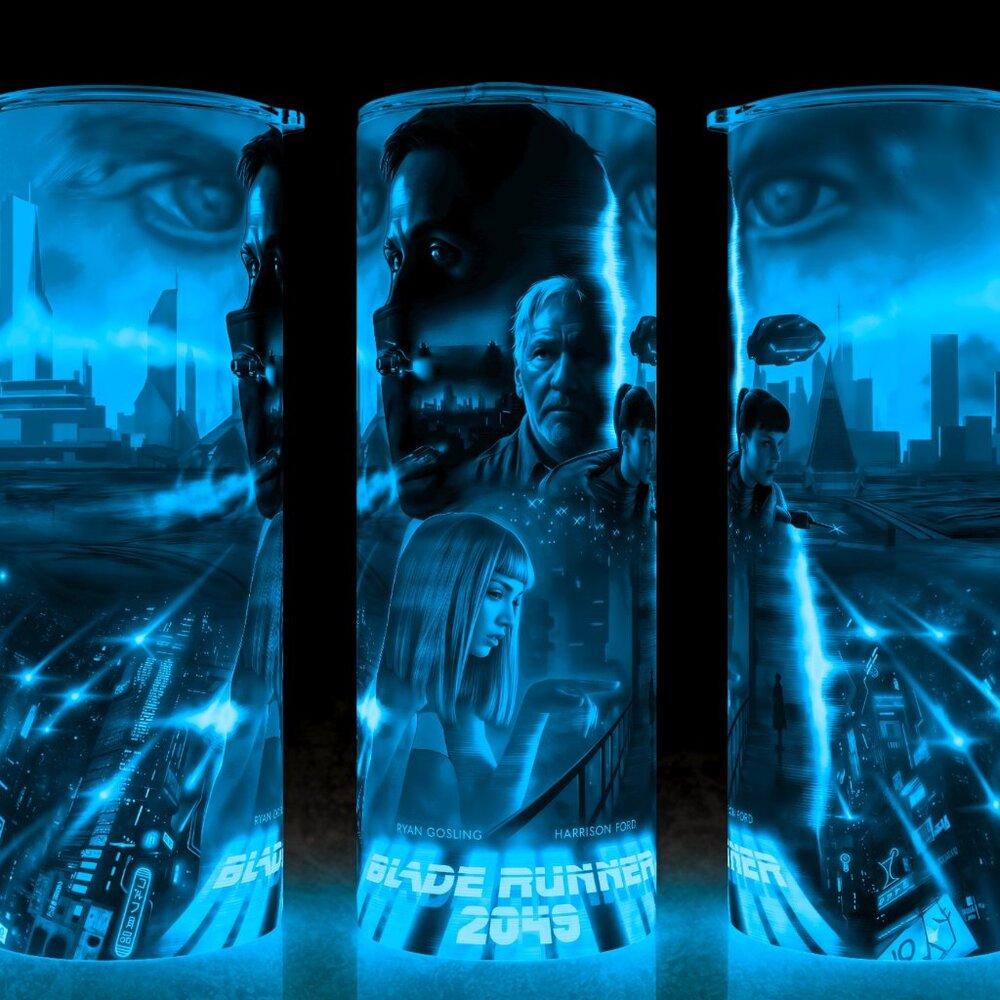 Glow in the Dark Blade Runner 2049 Ryan Gosling Futuristic Cup Mug Tumbler